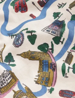 Nachtwäsche & Schlafanzüge | Boden Kuschelige Schlafanzüge im Doppelpack-Londoner Szenerie und Gestreift LondonerSzenerieundGestreift