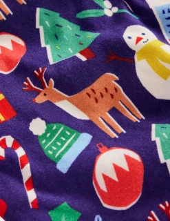 Nachtwäsche & Schlafanzüge | Boden Kuschelige Schlafanzüge im Doppelpack-Weihnachtsgeschenke und Streifen WeihnachtsgeschenkeundStreifen