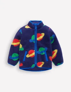 Mäntel & Jacken | Boden Kuschelige Teddyfell-Jacke-Dämmerungsblau Planeten DämmerungsblauPlaneten