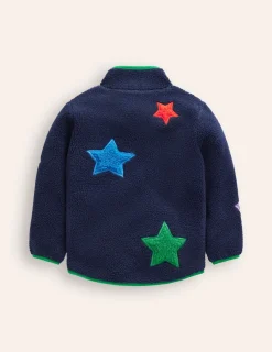 Mäntel & Jacken | Boden Kuschelige Teddyfell-Jacke-Schuluniform-Marineblau Stern Schuluniform-MarineblauStern