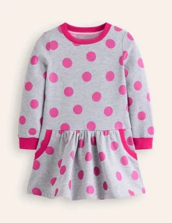 Kleider | Boden Kuscheliges, bedrucktes Sweatshirt-Kleid-Kreiderosa Wildrose KreiderosaWildrose
