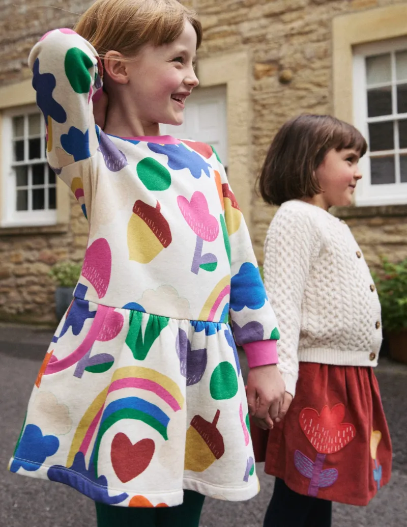 Kleider | Boden Kuscheliges, bedrucktes Sweatshirt-Kleid-All Is Calm/Bright AllIsCalm/Bright