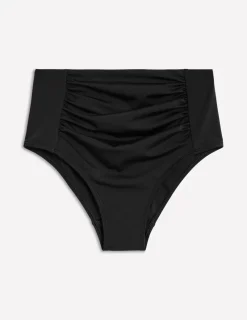 Bademode | Boden Kythira Geraffte Bikinihose- Schwarz