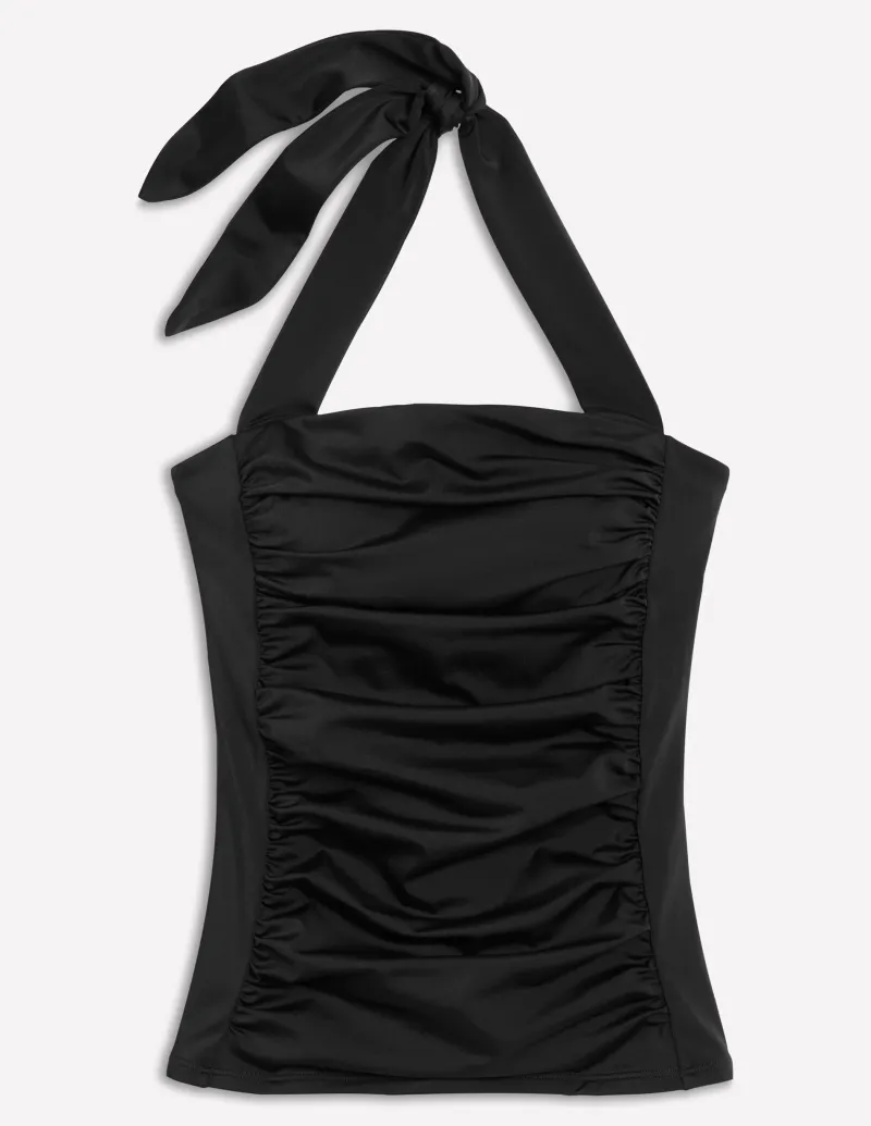 Bademode | Boden Kythira Geraffter Tankini- Schwarz