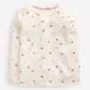 Oberteile & T-shirts | Boden Langärmeliges Oberteil mit Pointelle-Muster-Naturweiß Herzen NaturweißHerzen
