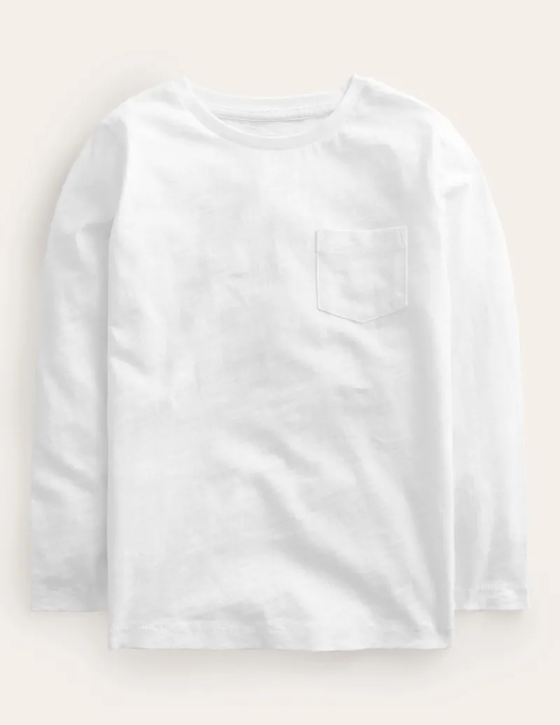 Oberteile & T-shirts | Boden Langärmliges T-Shirt für den Alltag- Weiß