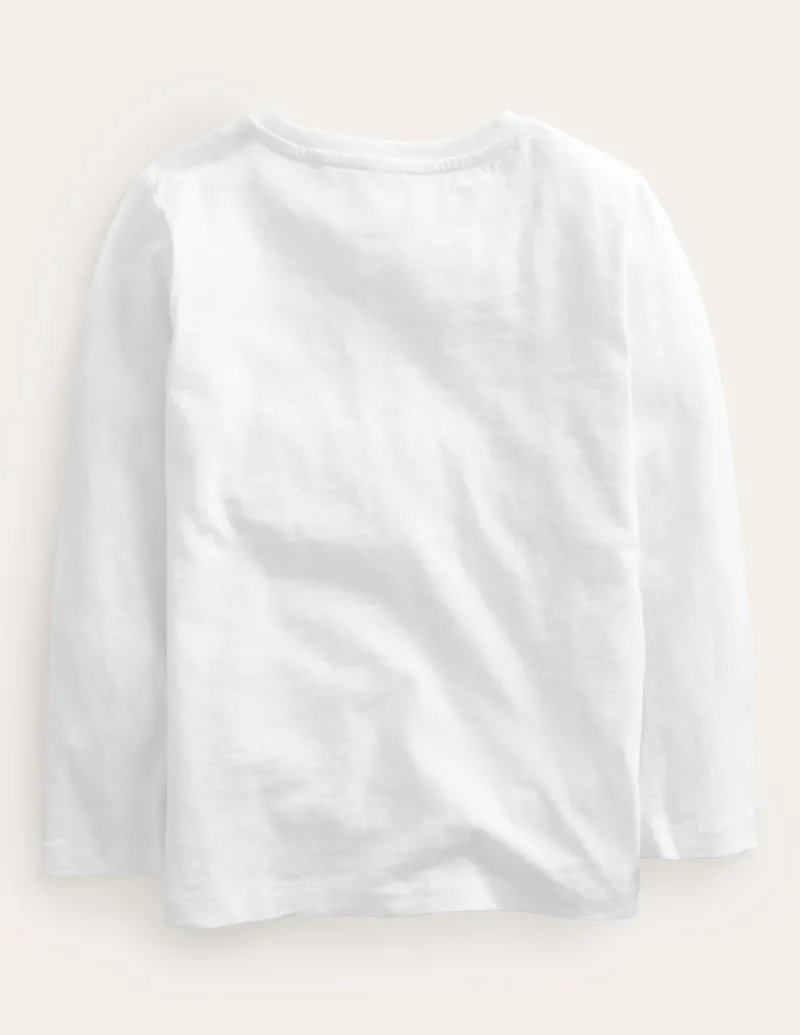 Oberteile & T-shirts | Boden Langärmliges T-Shirt für den Alltag- Weiß