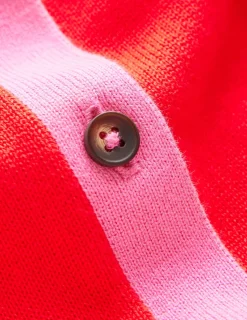 Pullover & Strickjacken | Boden Lara Lockere Baumwoll-Strickjacke-Rot, Karminrosa Rot,Karminrosa