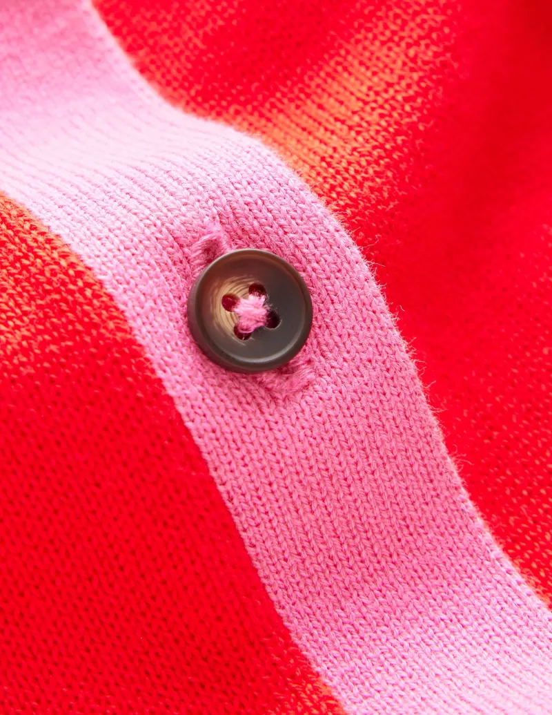 Pullover & Strickjacken | Boden Lara Lockere Baumwoll-Strickjacke-Rot, Karminrosa Rot,Karminrosa