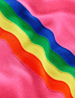 Pullover & Strickjacken | Boden Lara Lockerer Baumwollpullover-Sorbet-Rosa, Regenbogen Sorbet-Rosa,Regenbogen