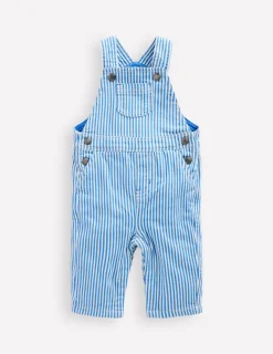 Hosen & Leggings | Boden Latzhose für Jungen-Blau Drell Streifen BlauDrellStreifen