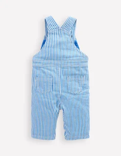 Hosen & Leggings | Boden Latzhose für Jungen-Blau Drell Streifen BlauDrellStreifen