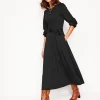 Kleider & Jumpsuits | Midi | Boden Leandra Jersey-Midikleid- Schwarz