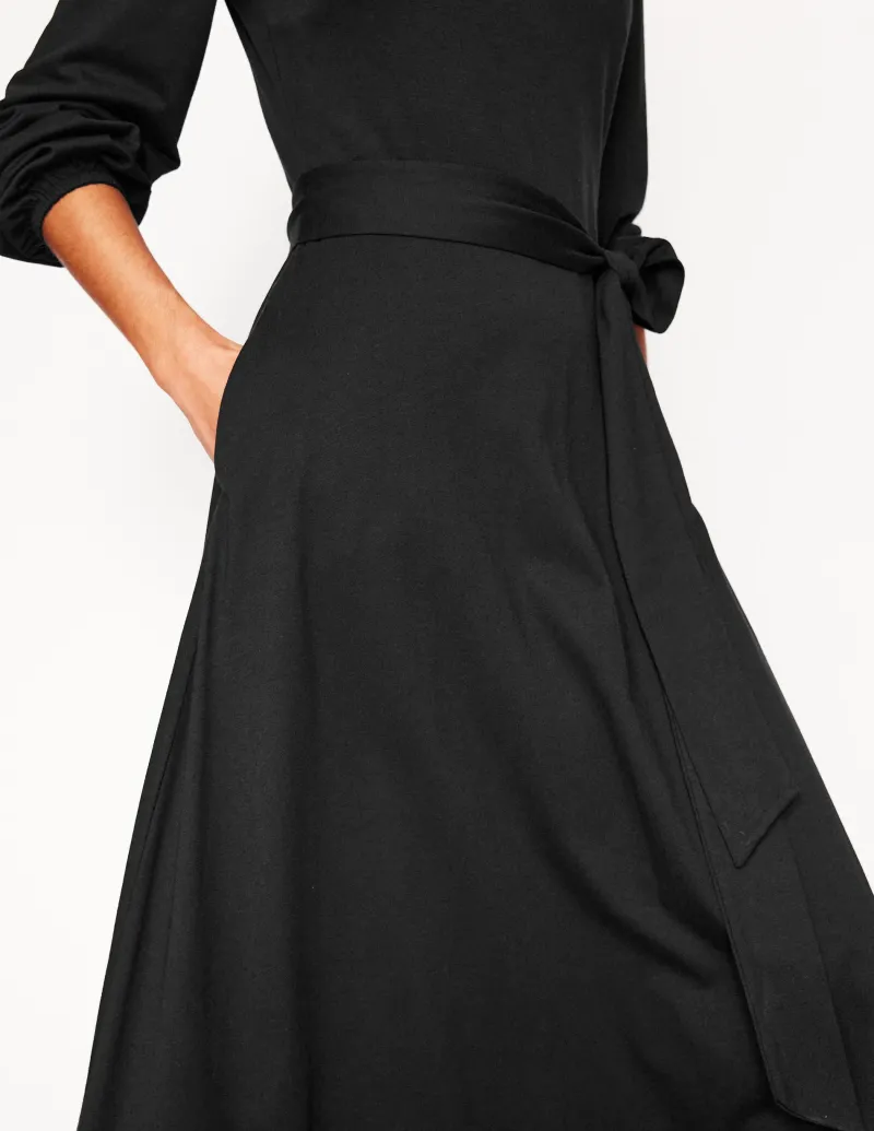 Kleider & Jumpsuits | Midi | Boden Leandra Jersey-Midikleid- Schwarz