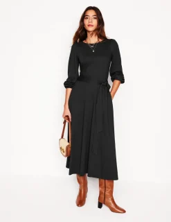 Kleider & Jumpsuits | Midi | Boden Leandra Jersey-Midikleid- Schwarz