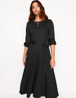 Kleider & Jumpsuits | Midi | Boden Leandra Jersey-Midikleid- Schwarz