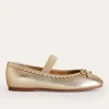 Schuhe, Turnschuhe & Sandalen | Boden Leder-Ballerinas- Gold-Metallic