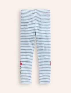 Leggings | Hosen & Jeans | Boden Leggings mit Applikationen-Naturweiß/Vintage-Blau Blumen Naturweiß/Vintage-BlauBlumen
