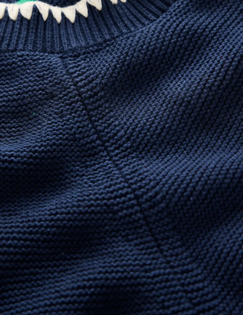 Pullover & Strickjacken | Boden Lena Pullover mit Ziernaht-Aqua Marine Marl AquaMarineMarl
