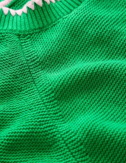 Pullover & Strickjacken | Boden Lena Pullover mit Ziernaht-Grünes Tamburin GrünesTamburin