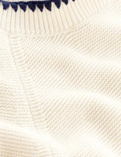 Pullover & Strickjacken | Boden Lena Pullover mit Ziernaht-Warmes Naturweiß WarmesNaturweiß