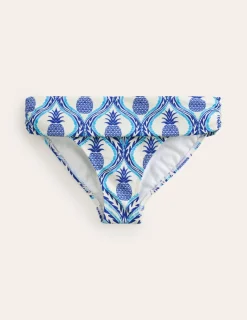 Bademode | Boden Levanzo Bikinihose mit Faltendetail-Surf The Web, Ananas Welle SurfTheWeb,AnanasWelle