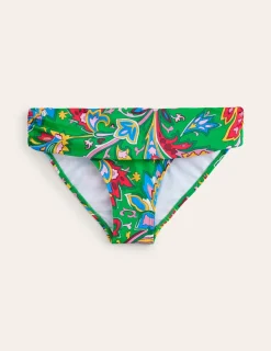 Bademode | Boden Levanzo Bikinihose mit Faltendetail-Kelly Grün, Paisley Azurblau KellyGrün,PaisleyAzurblau