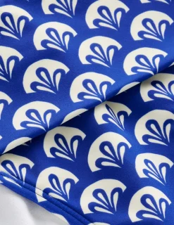 Bademode | Boden Levanzo Bikinihose mit Faltendetail-Surf The Web, Laub Geo SurfTheWeb,LaubGeo