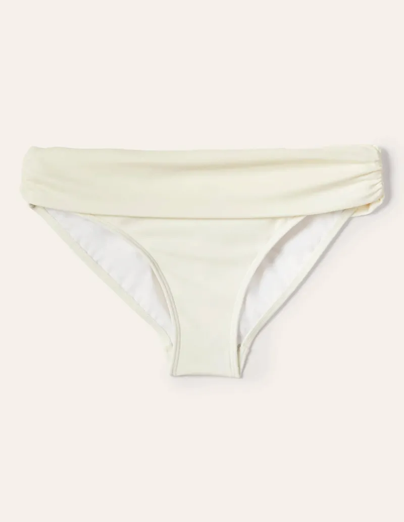 Bademode | Boden Levanzo Bikinihose mit Faltendetail- Naturweiß