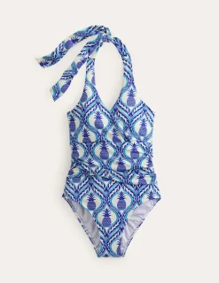 Bademode | Boden Levanzo Neckholder-Badeanzug-Surf The Web, Ananas Welle SurfTheWeb,AnanasWelle