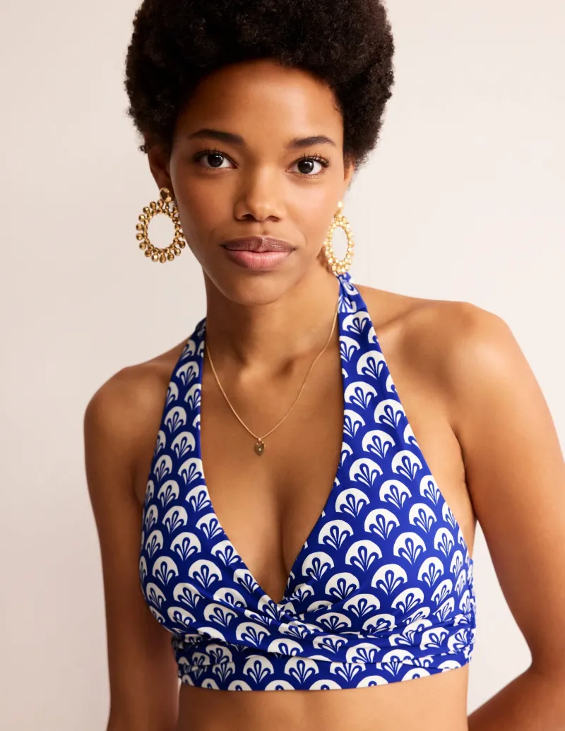 Bademode | Boden Levanzo Neckholder-Bikinioberteil-Surf The Web, Laub Geo SurfTheWeb,LaubGeo