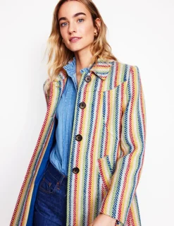 Mäntel & Jacken | Boden Lincoln Mantel mit Streifen-Regenbogen Twill Streifen RegenbogenTwillStreifen