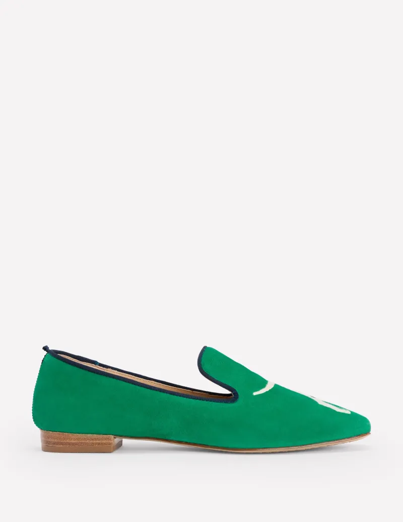 Nachtwäsche & Schlafanzüge | Loafer | Boden Loafer im Slipper-Stil-Smaragdgrün, Hund Smaragdgrün,Hund