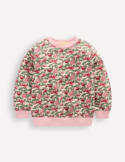 Hoodies & Kapuzenpullis | Oberteile & T-shirts | Boden Lockeres Sweatshirt mit Druck-Kreiderosa Wildrose KreiderosaWildrose