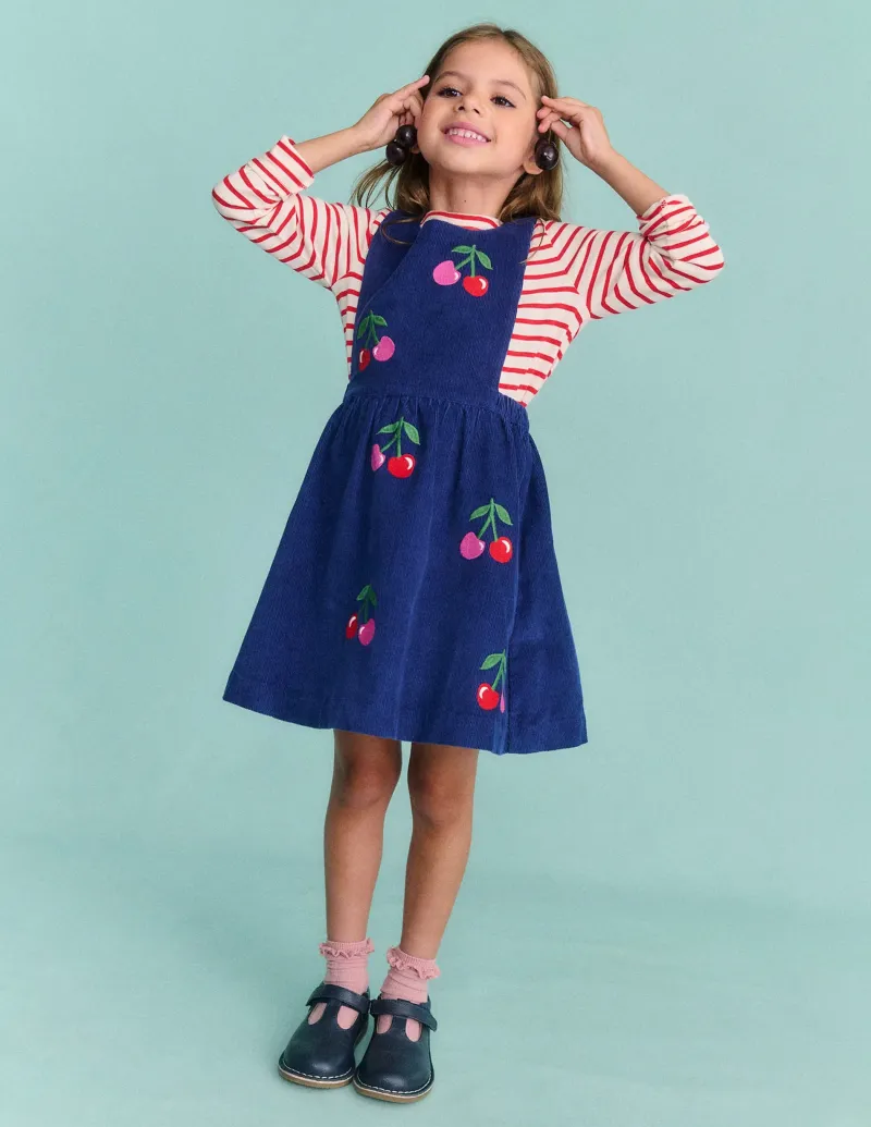 Kleider | Boden Lucilla Schürzenkleid-Steuerbordblau Kirschen SteuerbordblauKirschen