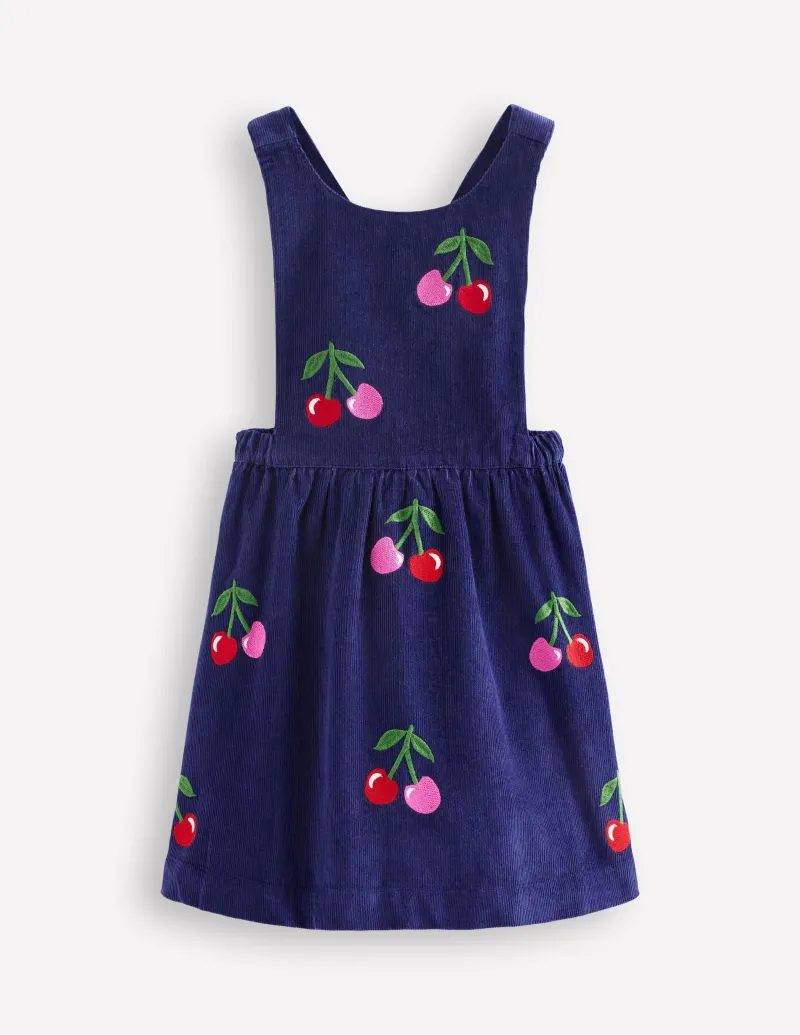 Kleider | Boden Lucilla Schürzenkleid-Steuerbordblau Kirschen SteuerbordblauKirschen