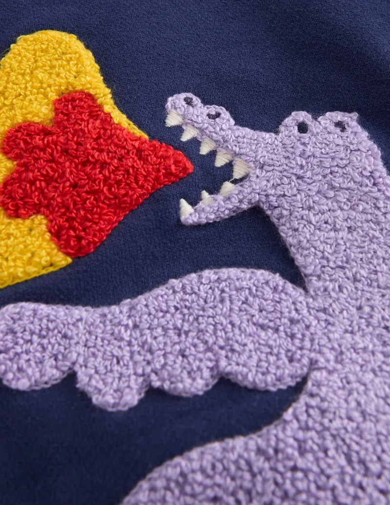 Jogginghosen | Boden Lustige Jogginghose-Steuerbordblau Bouclé Drache SteuerbordblauBoucléDrache