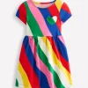 Kleider | Boden Lustiges Jerseykleid mit Herztasche- Regenbogen