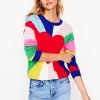 Pullover & Strickjacken | Boden Lydia Kaschmirpullover-Bunt, Herzspektrum Bunt,Herzspektrum