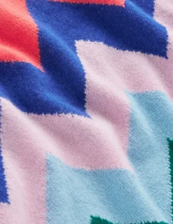 Pullover & Strickjacken | Boden Lydia Kaschmirpullover-Bunt, Zickzack Bunt,Zickzack