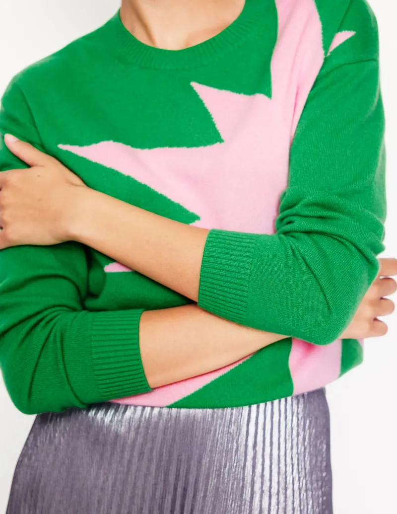 Pullover & Strickjacken | Boden Lydia Kaschmirpullover-Strahlendes Grün, Boom StrahlendesGrün,Boom