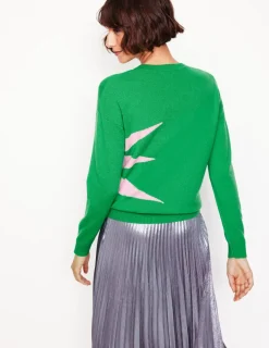Pullover & Strickjacken | Boden Lydia Kaschmirpullover-Strahlendes Grün, Boom StrahlendesGrün,Boom