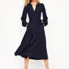 Kleider & Jumpsuits | Midi | Boden Maeve Jersey-Midikleid mit Besatz-Aqua Marine Marl AquaMarineMarl