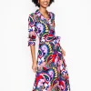 Kleider & Jumpsuits | Kleider In Petite | Boden Marcia Midi-Hemdblusenkleid aus Jersey-Bunt, Botanik-Paisley Bunt,Botanik-Paisley