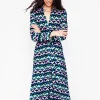 Kleider & Jumpsuits | Kleider In Petite | Boden Marcia Midi-Hemdblusenkleid aus Jersey-Smaragdgrün, Glücksklee Smaragdgrün,Glücksklee