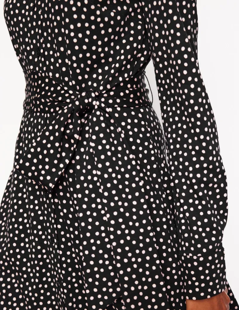 Kleider & Jumpsuits | Kleider In Petite | Boden Marcia Midi-Hemdblusenkleid aus Jersey- Black