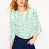 Hemden | T-shirts & Tops | Boden Marina Jersey-Hemd-Naturweiß, Abstrakter Punkt Naturweiß,AbstrakterPunkt