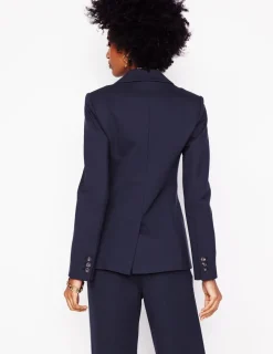 Anzüge | Hosen | Boden Marylebone Ponte-Blazer-Aqua Marine Marl AquaMarineMarl