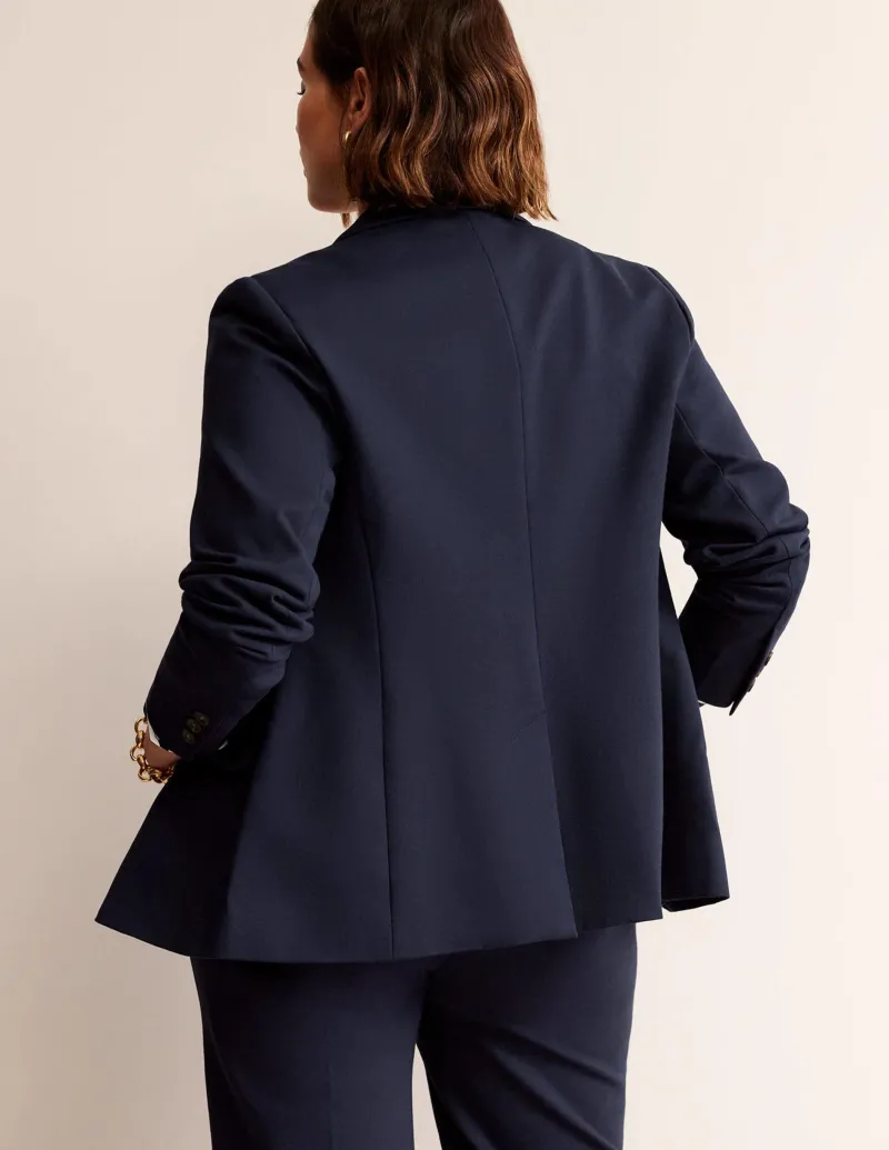 Anzüge | Hosen | Boden Marylebone Ponte-Blazer-Aqua Marine Marl AquaMarineMarl