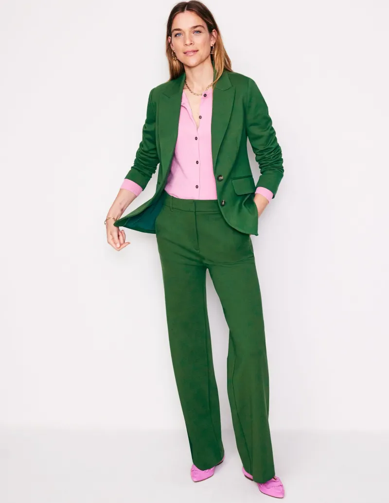 Mäntel & Jacken | Blazer | Boden Marylebone Ponte-Blazer-Dunkles Smaragdgrün DunklesSmaragdgrün
